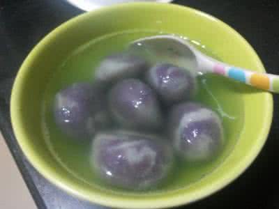紫薯汤圆的做法 紫薯琉璃汤圆的做法