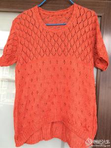 从领口往下织毛衣步骤 女式毛衣  苦瓜 -从上往下织的平肩毛衣（附编织说明）