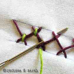 欧式刺绣入门针法图解 创意手工----欧绣基本针法