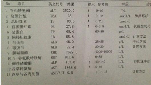 肝功能检查项目分析 肝功能常规检查项目