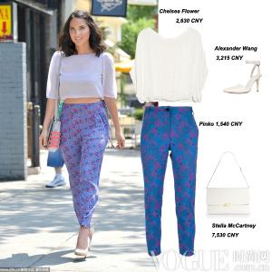皮长裤配什么上衣好看 印花长裤 印花长裤搭配什么上衣好看 清凉夏日高调出街搭