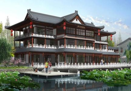 仿古建筑效果图 仿古建筑效果图 仿古建筑图