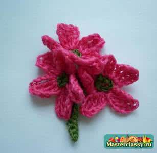 钩针编织花朵视频教程 钩针教程：“环绕的花朵”（大师班）