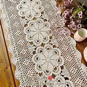 日本钩针桌布花样图解 钩针桌布(141)