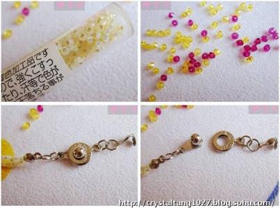 手工串珠骗局 田园风精致串珠手镯DIY手工制作图解教程