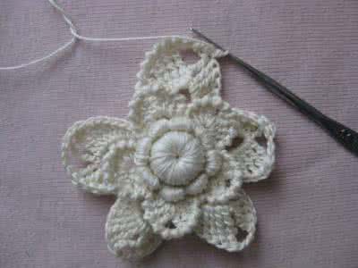 爱尔兰花凤凰钩法图解 爱尔兰花钩法图解----“谷花”