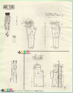 女士内裤的裁剪技巧 女士裤样裁剪大全