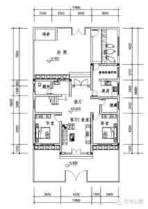 中式自建房前庭后院 新农村自建房 11米X17米 带后院鸡舍猪圈 含平面图