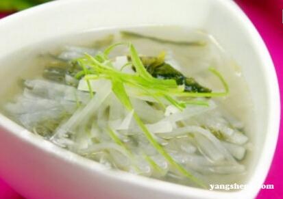 紫菜萝卜汤 紫菜萝卜汤有非常不错的补肾效果