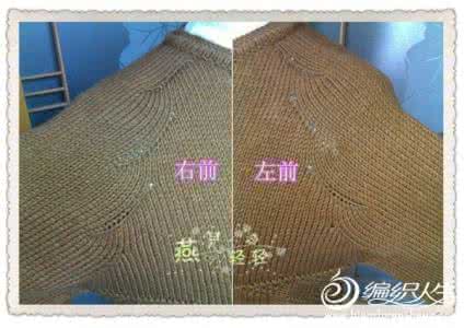 铜钱花插肩毛衣织法 隐形插肩的织法----燕儿轻轻创作