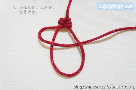 红绳手链编法图解 (3)红绳手链常用编法（十）之凤尾结