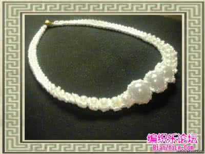 钩针项链 钩珠项链