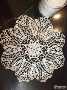 蕾丝钩针编织视频教程 钩织蕾丝装饰桌巾----含蕾丝钩织基础
