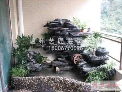 阳台鱼池假山 阳台假山鱼池景观欣赏(第173期)微信公众号:hjgarden