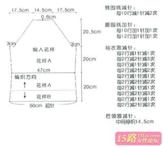 皮衣领口袖口怎么清洗 领口袖口收加针图解收集----钩衣必备