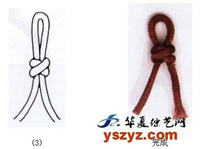 中国结基本技法 中国结基本技法:双扣结