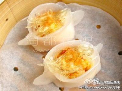 蟹黄蒸饺 【舌尖上的春天】蟹黄蒸饺,落入口中的鲜美