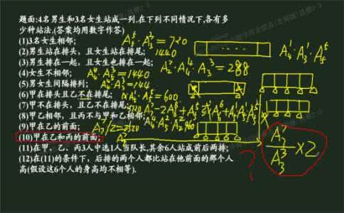 高二数学排列组合 数学———排列组合（二）