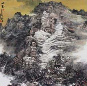 大气山水国画图片大全 柳春峰国画山水作品，大气！