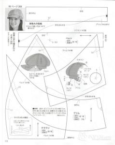 布艺帽子裁剪制作方法 おしやれな帽子----布艺裁剪纸样“太阳帽”