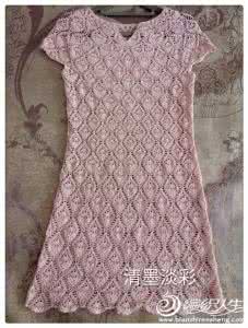 雀羽钩花连衣裙 雀羽连衣裙