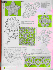 小花朵钩针花边图解 钩针编织——（针花样、花边、花朵图片）