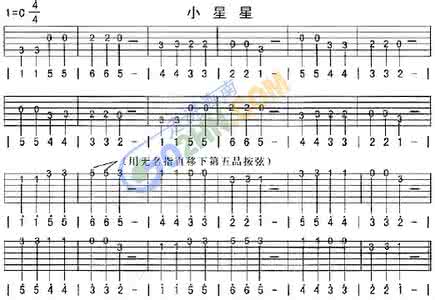 爱的罗曼史吉他谱指法 吉他指法 吉他谱怎么看-如何看吉他谱