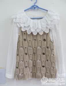 镂空背心编织花样图解 奇特的编织镂空背心（图解）
