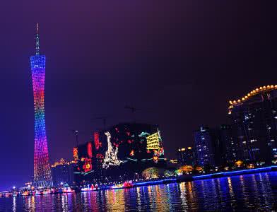 珠江夜游线路图 珠江夜游美图