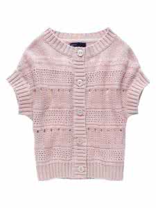 横向毛衣开衫编织视频 两款横向花纹的钩衣开衫