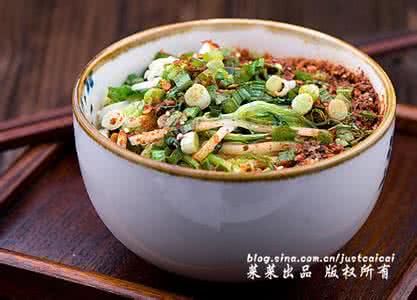 油泼面图片 【图】西北油泼面