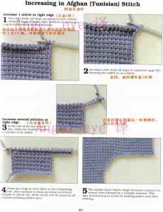 阿富汗钩针针法大全 【转载】阿富汗针法基础（三）教程