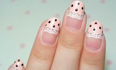 美甲彩绘初学者小图案 美甲彩绘机 美甲彩绘 甜美粉色美甲diy教程