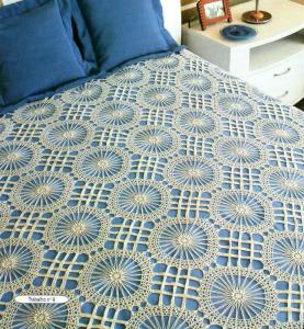 钩针编织床罩图解大全 钩针床罩----这个床罩好看还不难钩