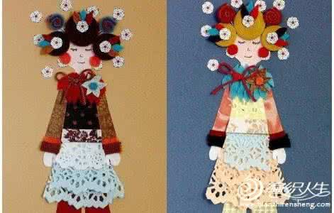 布贴画作品欣赏 拼布作品之人物布贴画欣赏