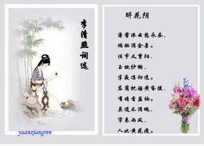 李清照诗词 图文音画 李清照词 （引用）