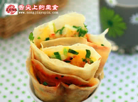 葱花蛋饼 教您做辣酱葱花蛋饼