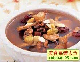 核桃瘦肉海马汤 三子核桃肉益发汤的做法