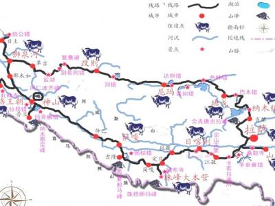 两条高速公路共线 进入西藏的五条公路线