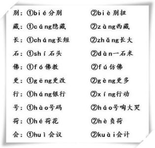 小学语文常见多音字 小学语文多音字汇总 小学语文118个常见多音字汇总，果断为孩子收藏！