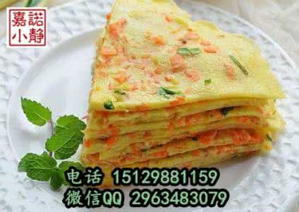 金针菇鸡蛋饼 特色小吃　金针菇鸡蛋饼