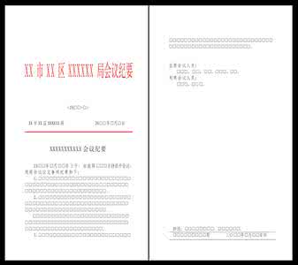 行政公文会议纪要 行政公文（会议纪要范例）