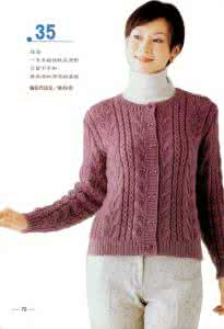 棒针开衫毛衣编织图片 日版棒针编织----多款漂亮春秋开衫