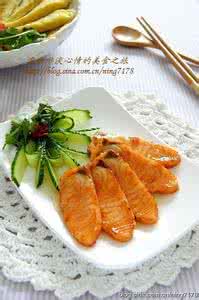 蜜汁三文鱼 宴客菜蜜汁三文鱼 饮食中的黄金比例