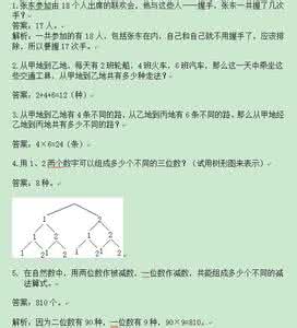 小学奥数加法乘法原理 六年级奥数专题15:乘法原理