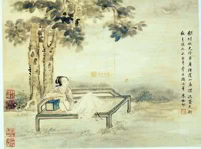 杜牧 晚唐 天阶夜色凉如水，卧看牵牛织女星。晚唐  杜牧《秋夕》