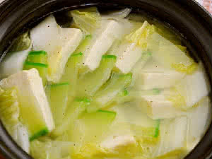 白菜萝卜豆腐汤 白菜、萝卜、豆腐美味636法