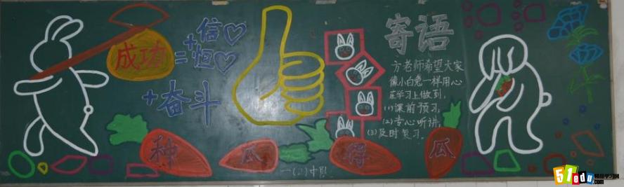 期中考试黑板报 期中考试动员黑板报2014年