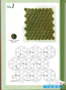 钩一线连花朵图样 【花样】一线钩图样（书）