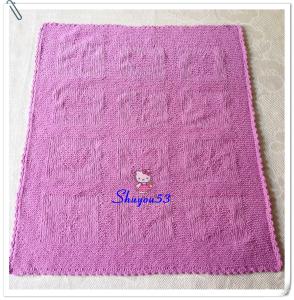 漂亮的棒针毯子图解 棒针毯----“灌木”